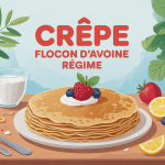 recette crepe flocon d'avoine regime pile crepes fruits