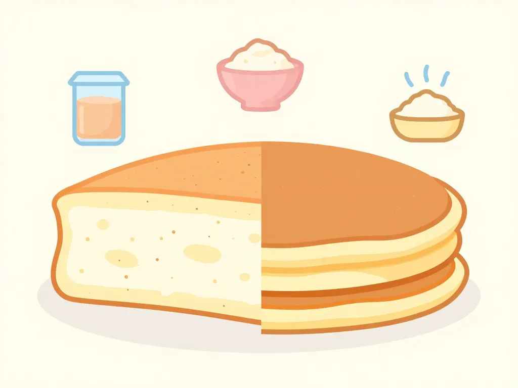Diagramme conceptuel des atouts recette pancake fromage blanc
