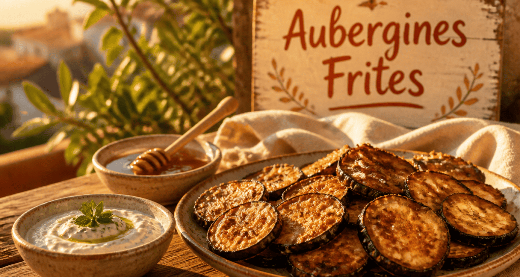 aubergine frit doré méditerranéenne