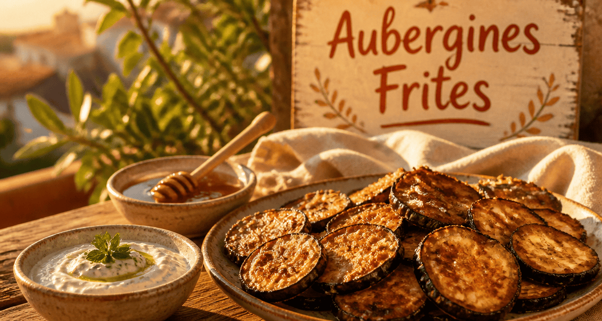 aubergine frit doré méditerranéenne