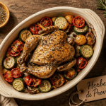 Herbes de Provence sur plat poulet rôti