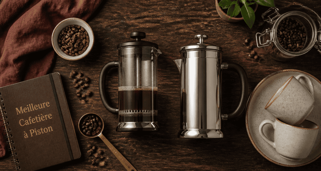 meilleure cafetière à piston verre et inox