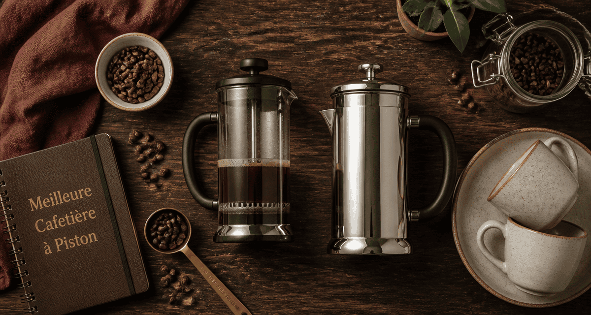 meilleure cafetière à piston verre et inox