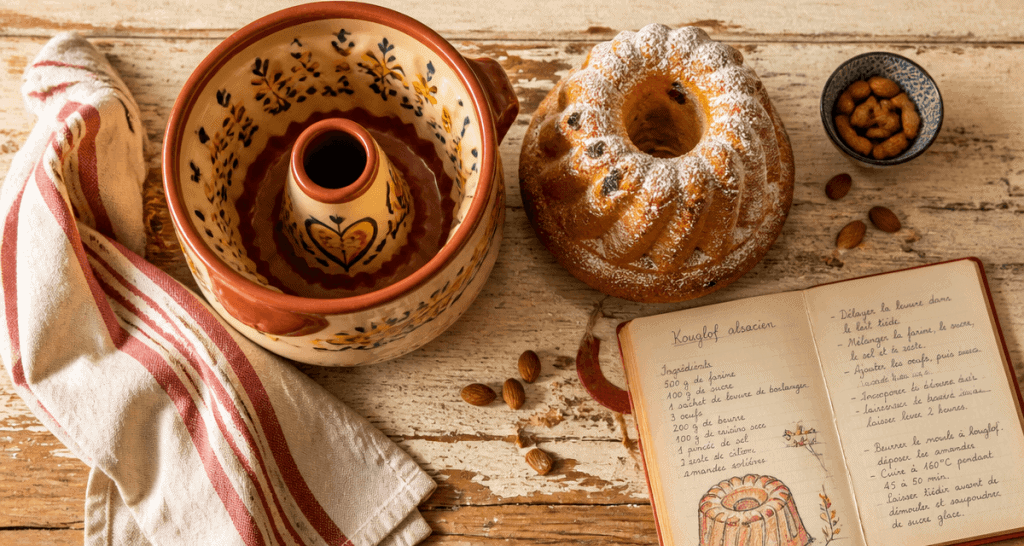 moule kouglof traditionnel terre cuite décoré
