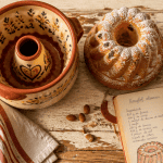 moule kouglof traditionnel terre cuite décoré