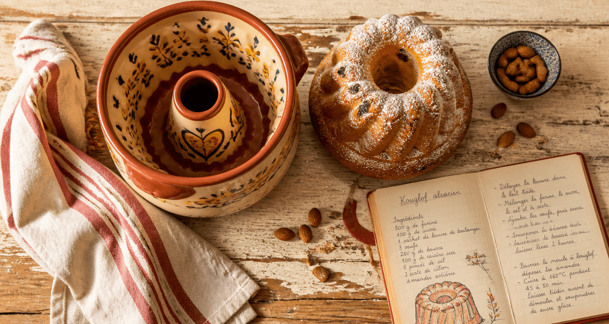 moule kouglof traditionnel terre cuite décoré