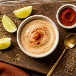 Paprika and citron vert sur crème végétale