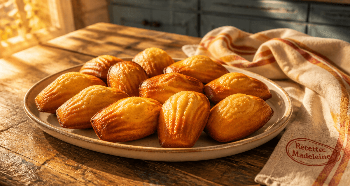 recette madeleine moelleuse cyril lignac madeleines dorées bosse