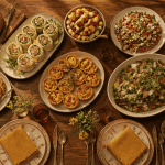 repas froid entre amis buffet froid convivial