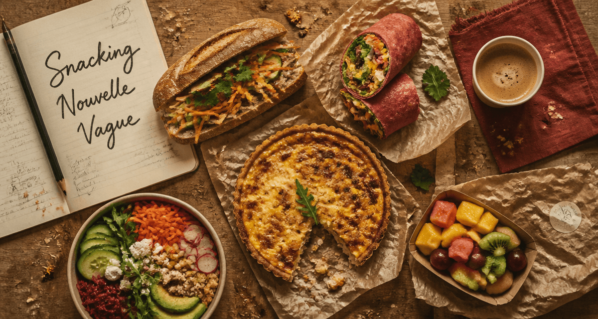 snacking artisanal healthy sur plan de travail