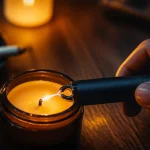 briquet electrique allumage sans flamme sur une bougie