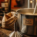 Comment est fait la bière : cuve de brassage, malt et houblon