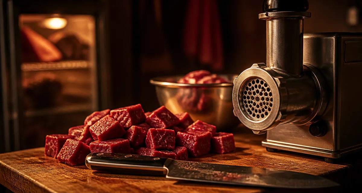 Comment hacher de la viande : cubes froids, hachoir, texture parfaite
