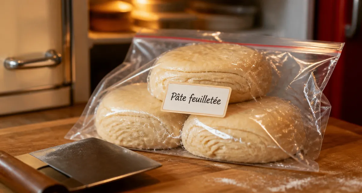 Congeler pate feuilletée : pâte feuilletée crue au congélateur sans givre