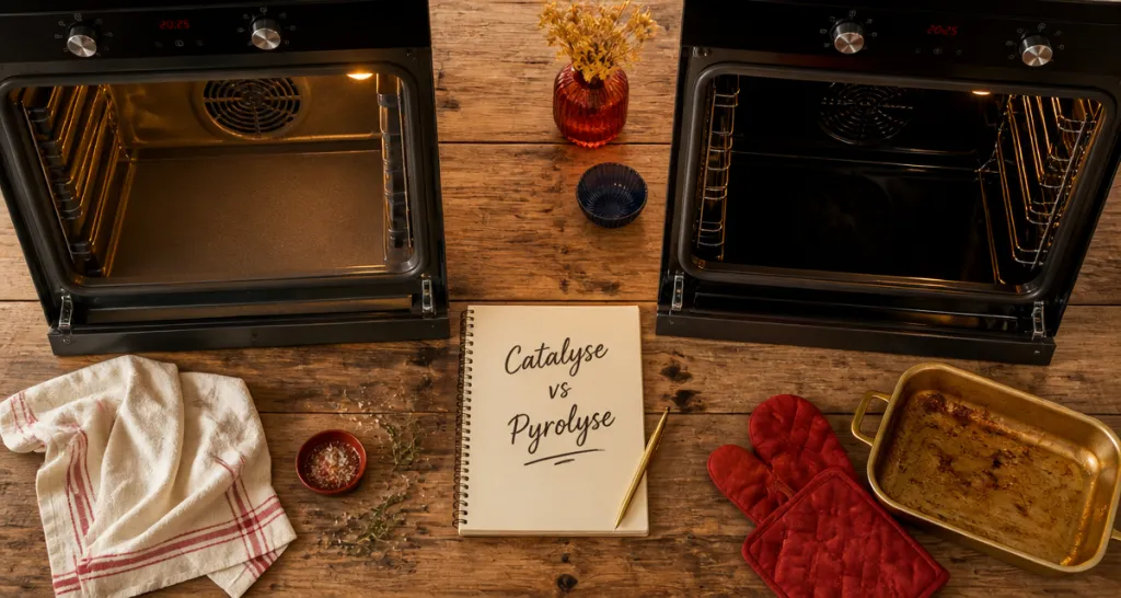 difference entre catalyse et pyrolyse four vue dessus
