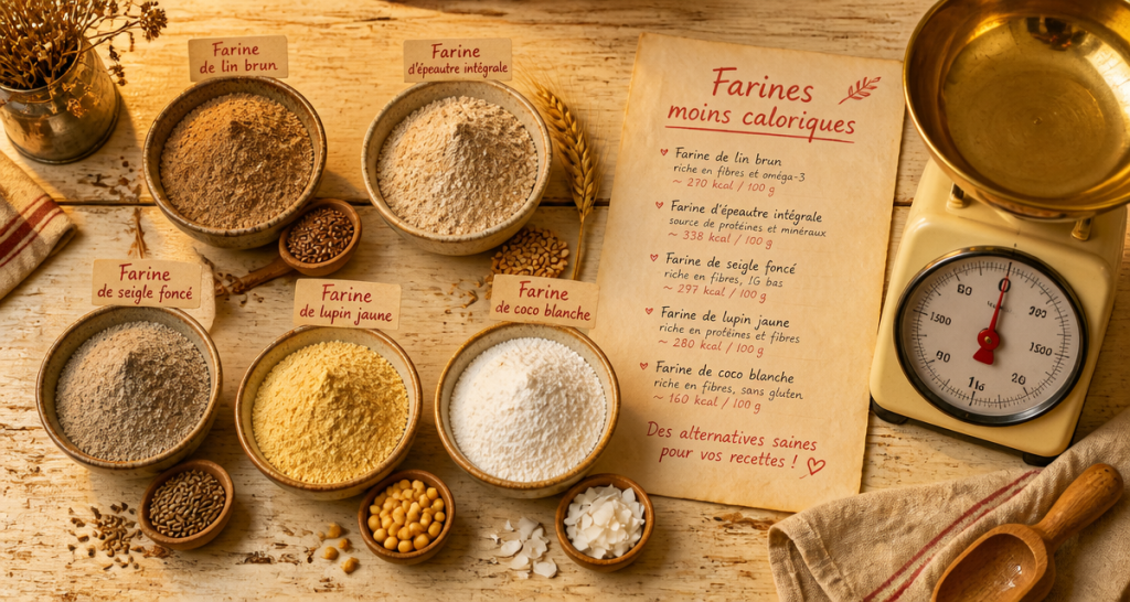 quelle est la farine la moins calorique bols farines alternatives