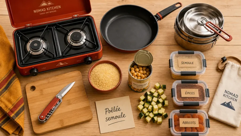 80 recettes en van et camping car : réchaud à 2 feux et vaisselle minimale