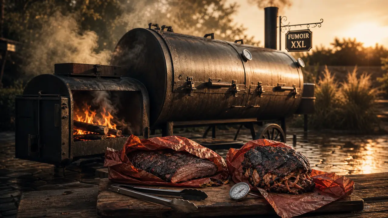 Barbecue americain xxl : fumoir offset XXL 4 trappes