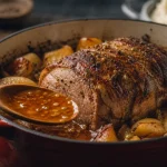 Cuisson au four rouelle de porc tendre et fondante