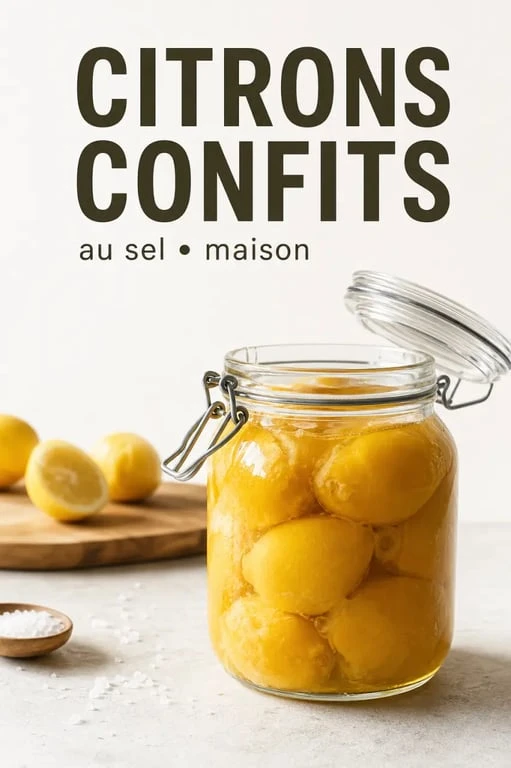 Comment faire un citron confit dans un bocal en verre, recette maison au sel