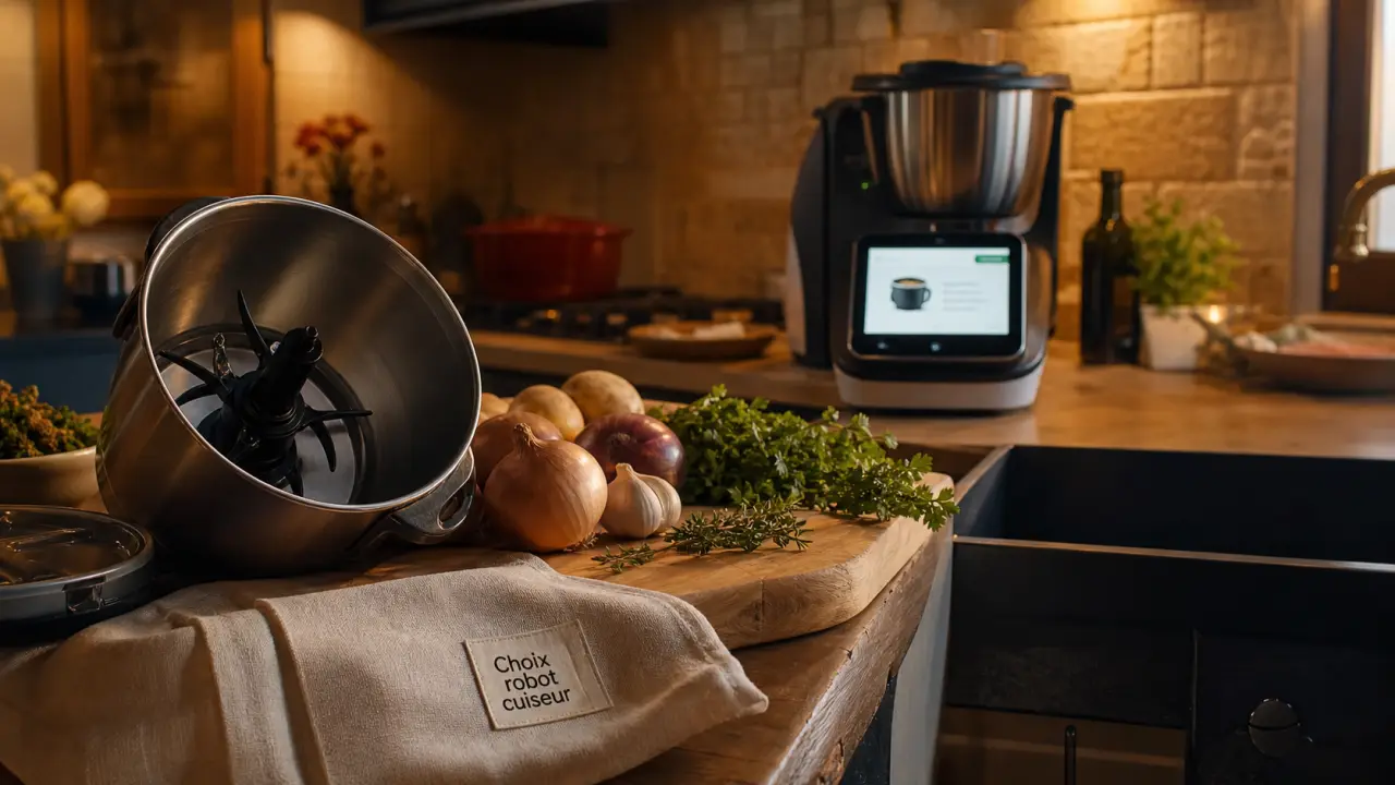 Magimix ou Companion : robot cuiseur en cuisine, préparation de recettes