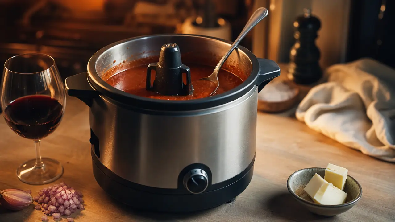 Recettes saucier SEB : sauce au vin rouge brillante, erreur à éviter, saucier SEB