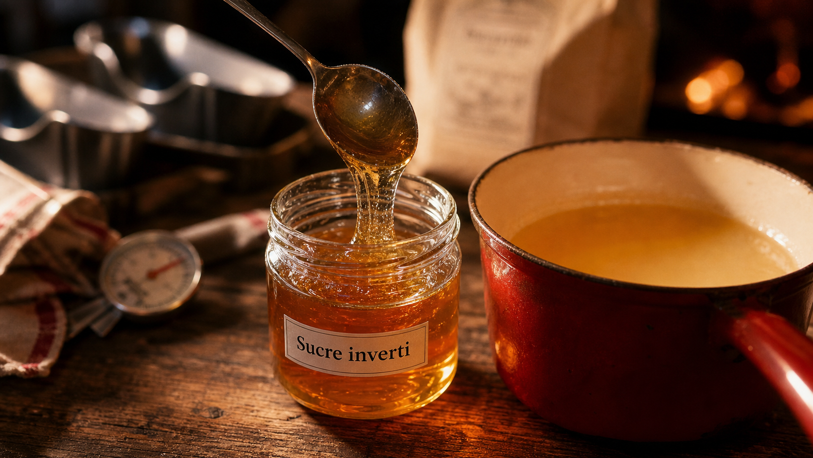 Sucre inverti : pot et sirop technique pour gâteaux moelleux et glaces souples