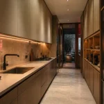 Amenagement cuisine longueur 1,80 m, cuisine en longueur lumineuse