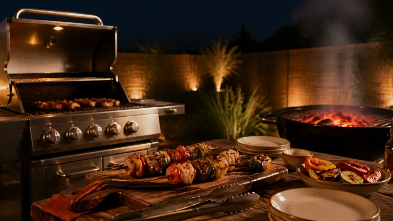 Barbecue gaz ou charbon : grillades avec goût fumé et rapidité d’usage