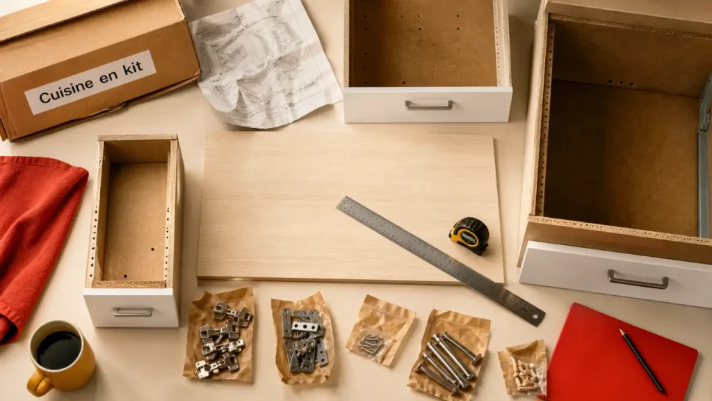 Cuisine en kit : prix, montage, dimensions, que faut-il vraiment vérifier ?