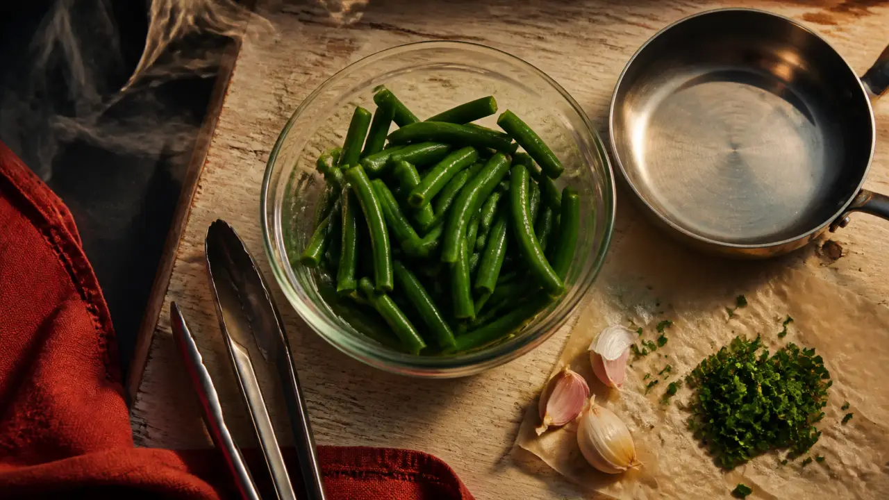 Cuisson haricot vert frais : haricots verts prêts, 6 à 15 minutes
