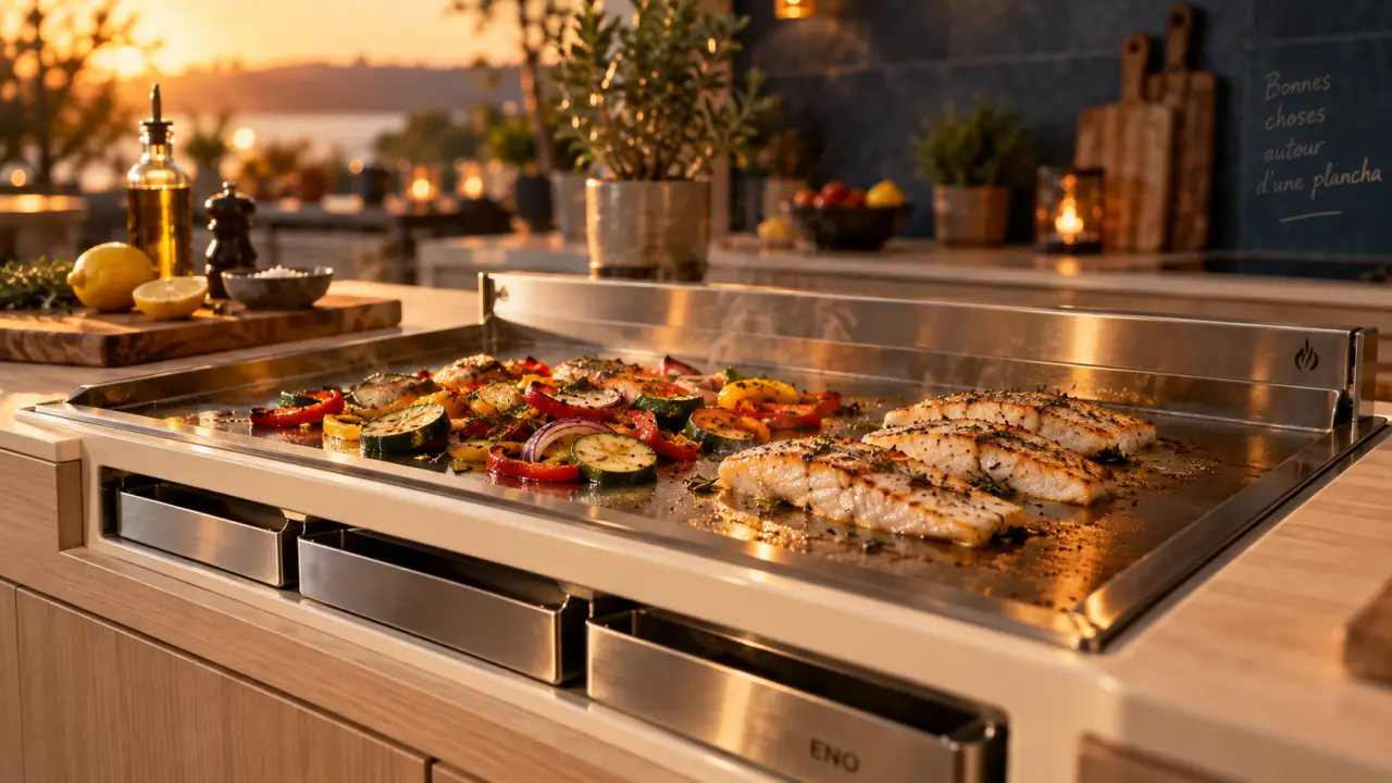 Plancha encastrable en inox : erreurs d’installation et cuisson