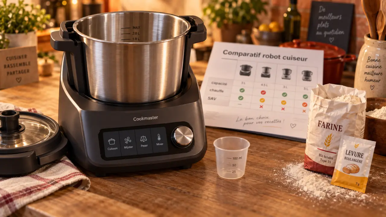 Robot cuisine thermomix concurrent Cookmaster : avis et critères avant achat