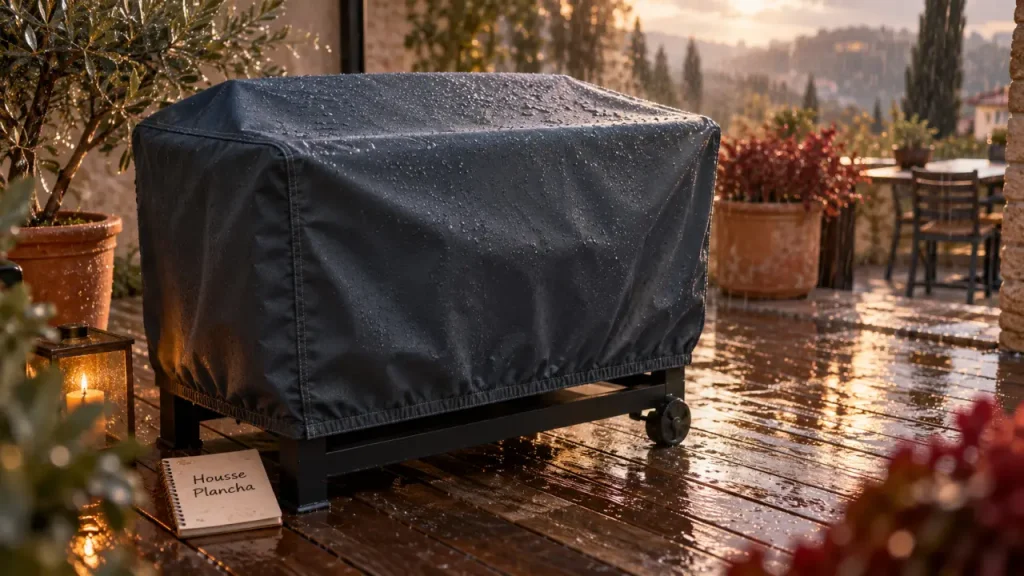 Housse plancha imperméable ajustée pour protéger la plancha