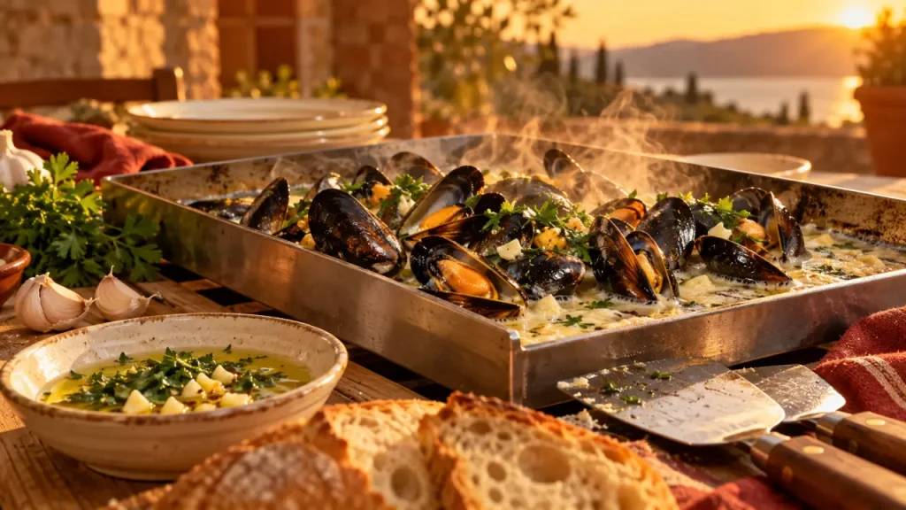 Moules à la plancha : une chair tendre, une persillade parfumée et zéro surcuisson