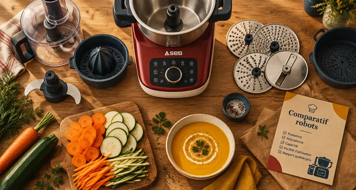 Robot cuisine SEB : gagnez du temps sans encombrer le plan de travail